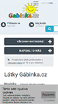 Mobile Screenshot of gabinka.cz