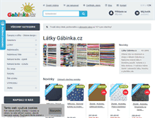 Tablet Screenshot of gabinka.cz